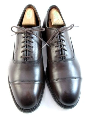 NEW Allen Edmonds "PARK AVENUE" Oxfords 8C(L) & 8D(R) Espresso Brown (469N) - Image 1 of 4