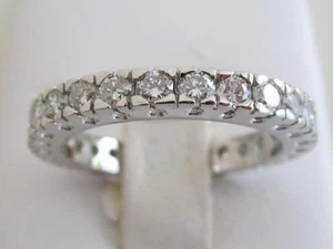 PLATINUM ETERNITY / ANNIVERSARY DIAMOND BAND, 1.04 CARATS TWT. SZ. 6.5 - Picture 1 of 6