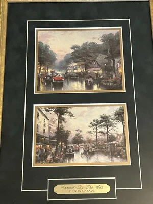 Thomas Kinkade 装裱画 - Carmel-By-The-Sea - 含真品证明 — 第 1/4 张图片