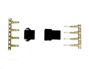 10set Wire to Wire Connector 2.5mm Housing ( Receptacle + Plug ) + Pins 4P RoHS - Picture 1 of 7
