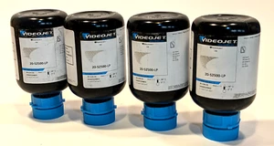 4 bouteilles d'encre d'annulation LCM Videojet 500 ml noir 20-S2500-LP4 exp 6-25 - Photo 1/9