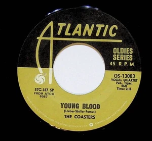 The Coasters – Young Blood / Searchin' 45 RPM Record R&B Blues Rock - Picture 1 of 2