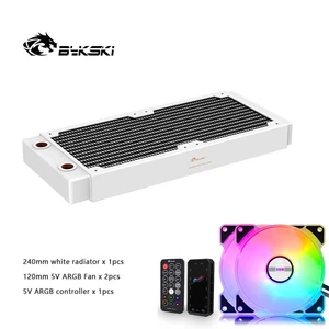 Bykski 240/360mm Copper Radiator 30mm Thickness +120mm Fan +Controller Kit - Photo 1/16