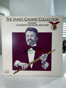 The James Galway Collection Mozart Concerto Flute Harp LP 1985 Signed - Picture 1 of 4