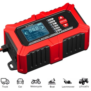 12V/6A Car Battery Charger & Maintainer w/Pulse Repair & 40-999 CCA Auto Tester - Picture 1 of 13