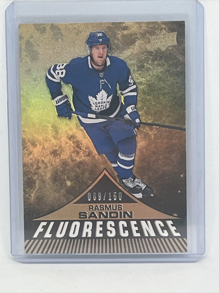Toronto Maple Leafs - Rasmus Sandin - 19/20 UD Series 2 - Fluorescense - #69/150 - Image 1 of 3