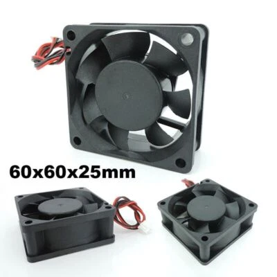 6025 DC 5/12/24V Cooler Fan 60x25mm 6cm Brushless Motor Cooling Fan XH2.54 2Pin - Image 1 of 4
