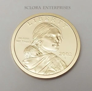 2002 S SACAGAWEA *PROVA* MONETA DOLLARO **SPEDIZIONE GRATUITA** - Foto 1 di 2
