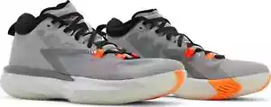 Nike Air Jordan Zion 1 Mens Sz 10 Light Smoke Grey Total Orange DA3130-008 NEW - Picture 1 of 8
