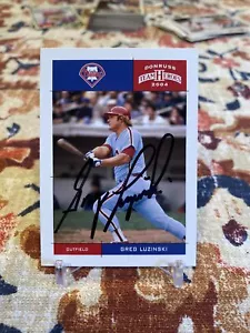 2004 Donruss Team Heroes Greg Luzinski #328 Phillies Signed Autographed Card - Picture 1 of 1