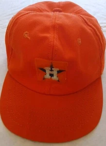 Houston Astros 70s/80s Hat Cap Snapback Men MLB Made In USA Orange Patch VTG - Picture 1 of 11