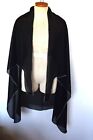 COVER ME Womens Scarf Beach Black Wrap Cover Up Skirt Shawl Made in Canada