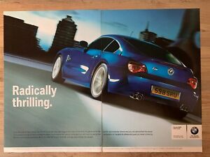 BMW Z4 M COUPE Z4M 2006 ORIGINAL FRAMEABLE WALL ART IMAGE CAR ADVERT
