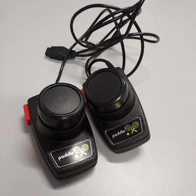 OEM Atari 2600 Dual Paddle Pong Controllers Wired - Untested - Image 1 of 2