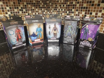Lote de 5 figuras de acción Speedball Black Panther Hasbro Marvel Legends 6" - Nuevo en caja Foto 1 de 4