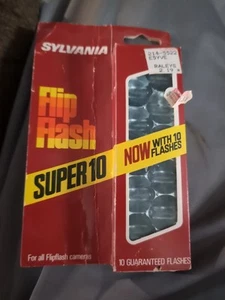 Vintage 1970s Sylvania Flip Flash Super 10 Flash Cube Sticks - Picture 1 of 2