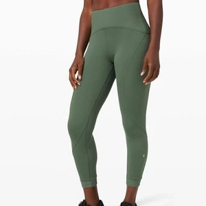 Lululemon zugfreie hoch geschnittene Damen-Leggings 23 Zoll Größe 8 algengrün - Bild 1 von 13
