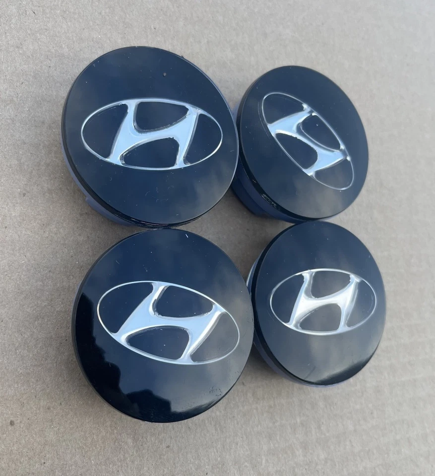 529603S110 Wheel Center Caps Set of 4 for Hyundai Sonata 2011-2014 OEM Foto 1 de 4
