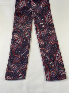 Women’s silk neck bow - red/blue paisley - Tie Rack - Picture 1 of 3