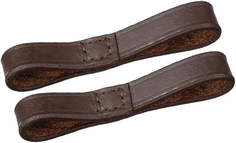 BRINGERPET Bit Keepers Horse, Leather Bit Loops, English Bits for Horses, Fulmer Loops