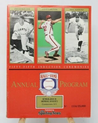 1994 Hall of Fame Fifty-Fifthh Annual Baseball Program Numbered - Image 1 of 4