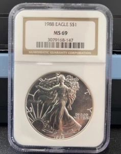1988 eagle NGC MS69 - Picture 1 of 2