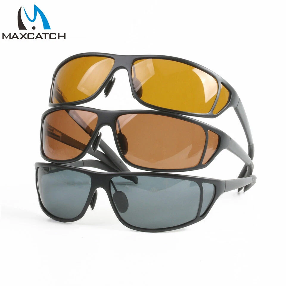 Gafas de sol polarizadas Maxcatch pesca con mosca marco de metal de titanio UV400 exterior Foto 1 de 4