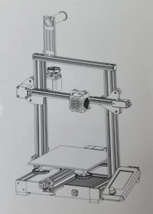 Creality Ender 3 V2 3D Printer With MeanWell Power Silent Motherboard - Photo 1/5