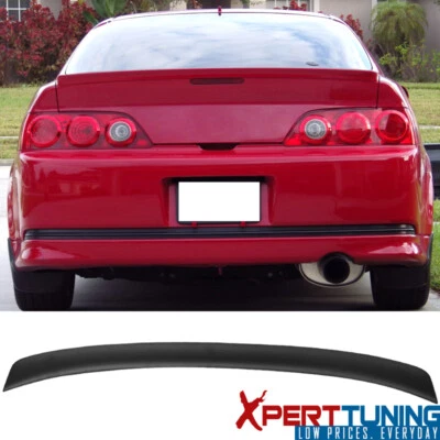 Fits 02-06 Acura RSX 2DR DC5 OE Style Rear Trunk Spoiler Wing Unpainted Black Foto 1 de 4