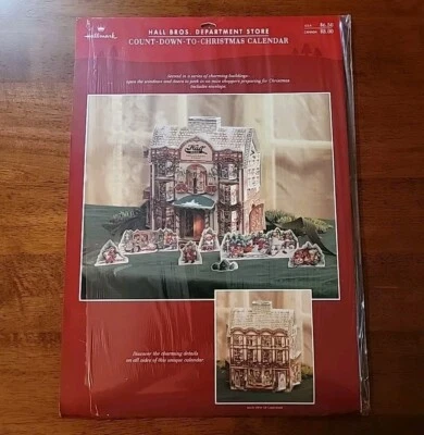 Vtg Hallmark Christmas Advent Calendar Hall Bros Dept. Store (New-opened)  - Image 1 of 4