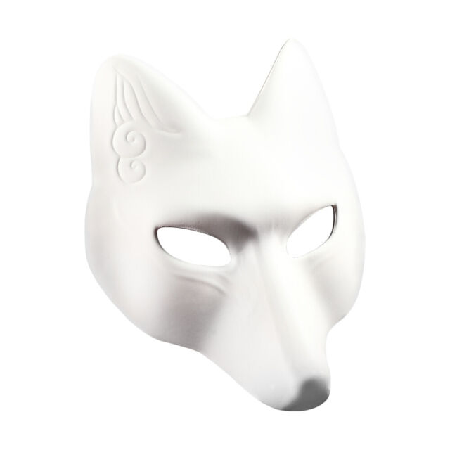 Máscara De Gato Branco Therian Mask Prom Supplies 20 Unidade