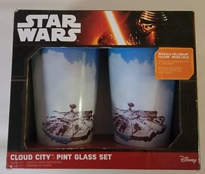 Star Wars Cloud City Color Changing 16oz Pint Glass Set 2 Pack - Picture 1 of 3