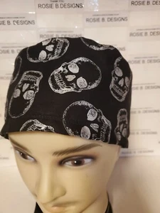 SILVER SKULLS /MENS / cap/Rn's, Dr's,medical staff - Picture 1 of 3