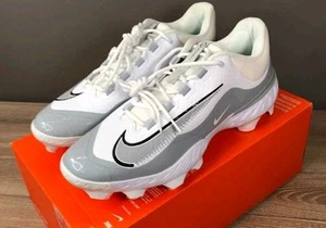 Botines de fútbol Nike FD6255 104 Alpha Huarache Elite 4 bajos MCS blancos grises 11,5 - Imagen 1 de 7