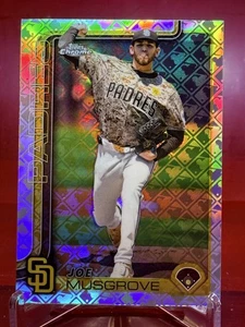2025 Topps Chrome Logofractor Edition Joe Musgrove #55 San Diego Padres - Picture 1 of 2