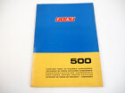 Fiat 500 Nuova spare parts list spare parts catalogue parts list body 1968