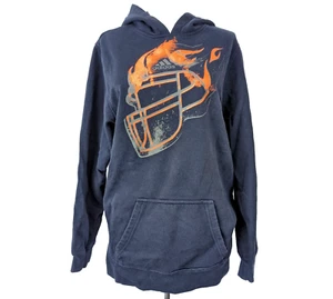 Adidas Hoodie Pullover kids size XL 14 /16 Navy-Blue Football - Picture 1 of 10