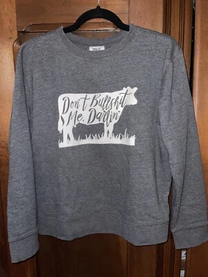 Western Crewneck Small Custom Made One Of A Kind Don’t Bullsh*t Me Darling — 第 1/4 张图片