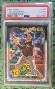 JACKSON MERRILL 💎 PSA 10 GEM MINT 💎 2024 Topps 699 RC 🔥 All- Star Exclusive - Picture 1 of 2