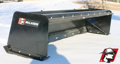 Skid Steer Snow Pusher Box Attachment High Quality McLaren Metal for Gehl - Image 1 of 4