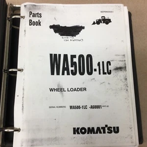 Komatsu WA500-1LC PARTS MANUAL BOOK CATALOG WHEEL LOADER LIST GUIDE, BEPBW25051 - Picture 1 of 3