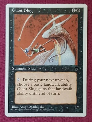Magic The Gathering CHRONICLES GIANT SLUG black card MTG - Image 1 of 2