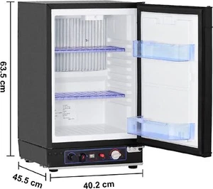 SMAD 40L 3 Way Frigorifero 12V/240V/LP Gas Refrigeratore compatto Caravan Camion - Imagen 1 de 10