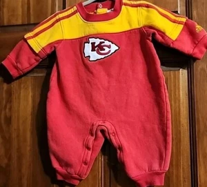 Chiefs Football Vtg Addidas Team  Romper 12 Months Play Football - Picture 1 of 12