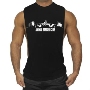 Mens Gym Singlet Tank Top Training Exercise Sports Vest Body Building Shirt - Picture 1 of 6