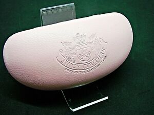 Juicy Couture Hard Clamshell Glass Sunglass Case Embossed Logo Pink Case Only