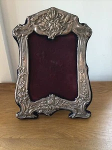 VINTAGE LARGE SOLID SILVER PHOTO FRAME LONDON 1989 - Picture 1 of 6