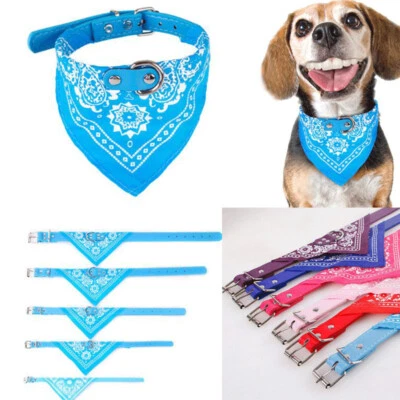 Hund Bandana Lätzchen Schal Halsband Haustier Halstuch Speichel für Klein G  / - Image 1 of 4