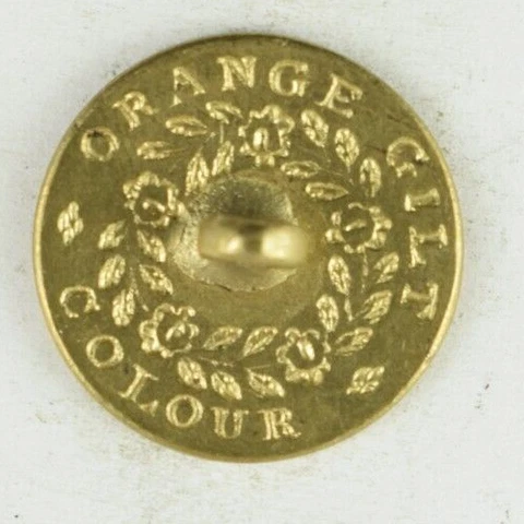 1830's-40's Orange Gilt Colour Golden Age 1 Piece Original Button L9B Cover