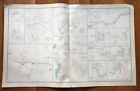 Original CIVIL WAR map SHERMANS MARCH to the SEA 1891 Atlas Union CONFEDERATE